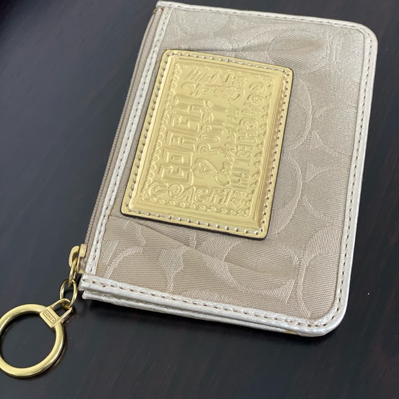 Coach poppy collection metallic wallet wristlet - Picture 9 of 9